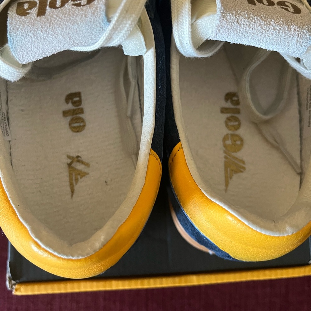 Gola Elan Sneakers, Navy, VistaBlue, and Sun - Picture 9 of 10